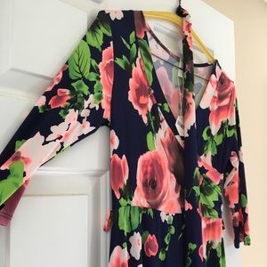 Bright, floral dress